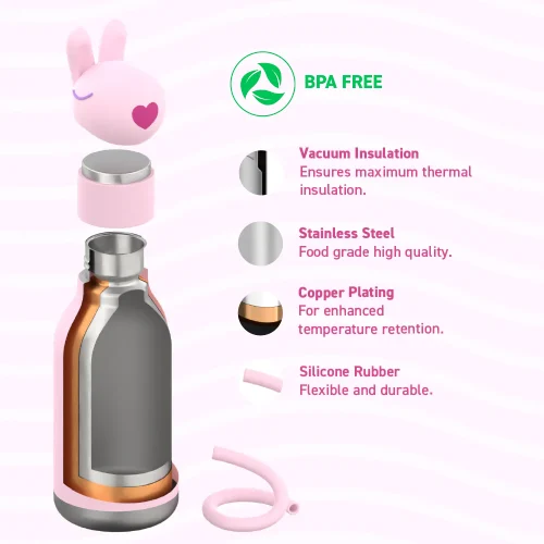 ASOBU BESTIE BOTTLE 16 OZ - BUNNY - Image 4