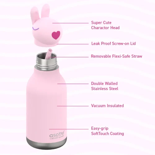 ASOBU BESTIE BOTTLE 16 OZ - BUNNY - Image 5