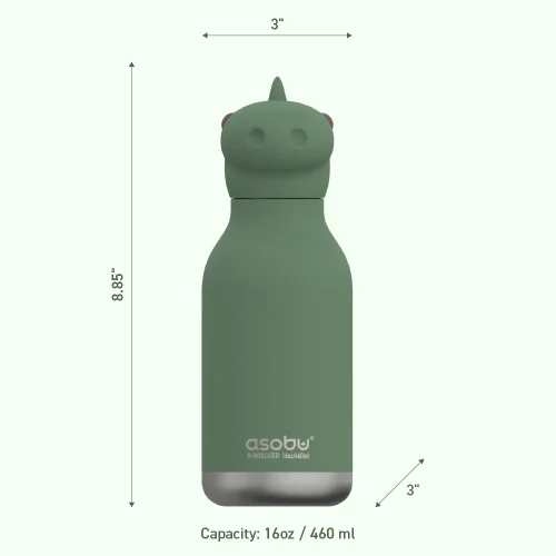 ASOBU BESTIE BOTTLE 16 OZ - DINOSAUR - Image 2