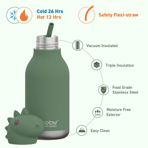 ASOBU BESTIE BOTTLE 16 OZ - DINOSAUR - Image 4