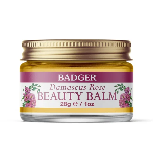 BADGER BEAUTY BALM DAMASCUS ROSE - FOR DELICATE SKIN 1 OZ