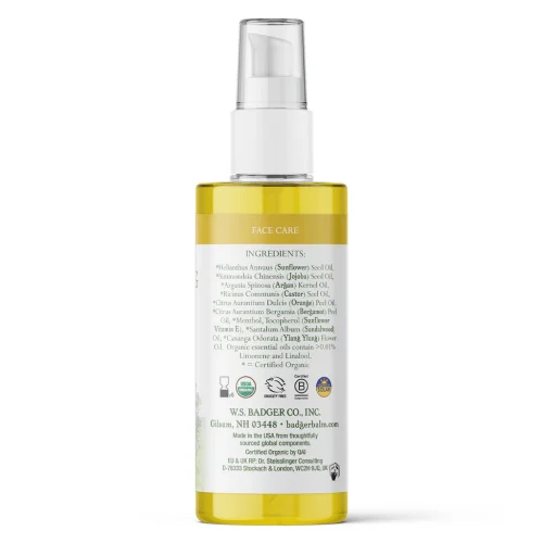 BADGER FACE CLEANSING OIL ARGAN - FOR ALL SKIN TYPES 2 OZ - Image 2