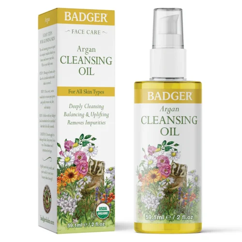 BADGER FACE CLEANSING OIL ARGAN - FOR ALL SKIN TYPES 2 OZ - Image 3