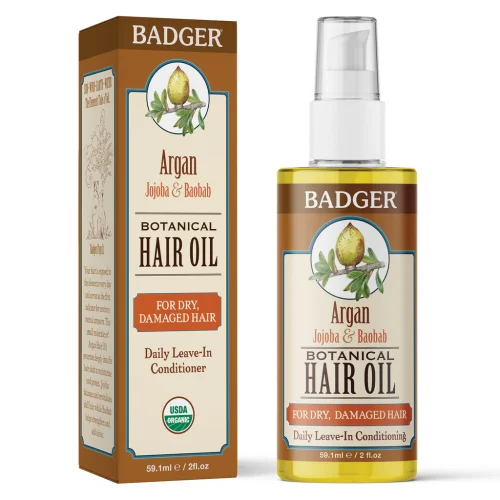 BADGER HAIR OIL ARGAN  - FOR DRY & DAMAGED HAIR 2 OZ - Image 3