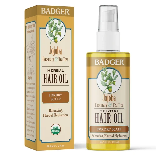 BADGER HAIR OIL JOJOBA - FOR DRY SCALP 2 OZ - Image 4