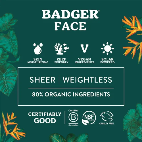 BADGER SPF 30 FACE MINERAL SUNSCREEN 1.7 OZ - Image 3