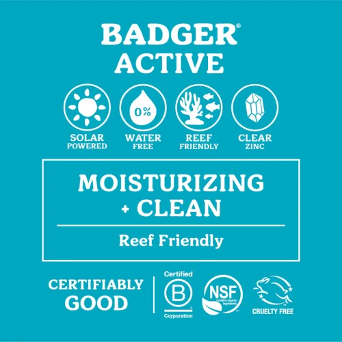 BADGER SPF 35 ACTIVE MINERAL SUNSCREEN FACE STICK .65OZ - Image 4