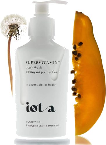 IOTA SUPERVITAMIN BODY WASH+ 10FL OZ, CLARIFYING - LEMONGRASS + EUCALYPTUS LEAF - Image 3