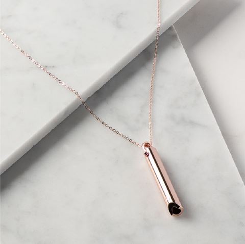 KOMUSO SHIFT PENDANT & CHAIN - ROSE GOLD