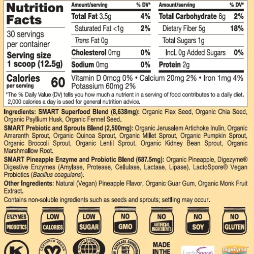 SPJ PINEAPPLE CHIA CLEANSE - 30 SERVINGS - Image 3