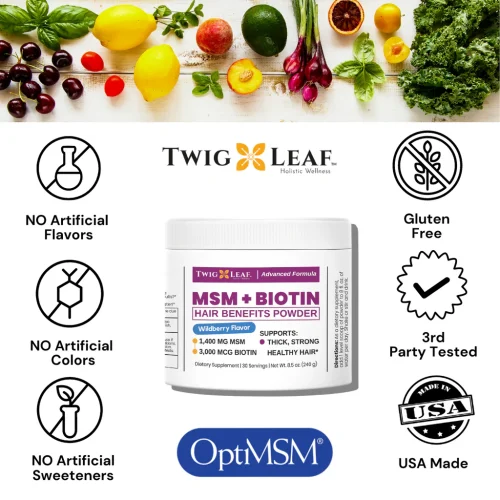 MSM + BIOTIN | Hair Benefits Powder - Image 2