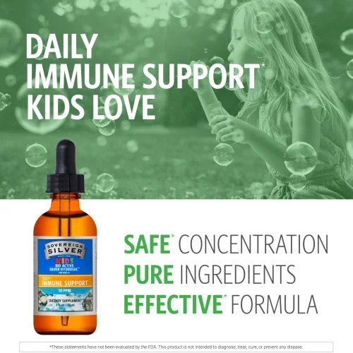 SOVEREIGN SILVER KIDS DAILY IMMUNE SUPPORT - DROPPER 4 OZ - Image 2