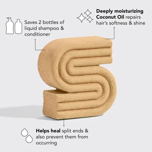 KITSCH Coconut Oil Deep-Moisturizing Shampoo Bar - Image 2
