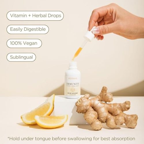 ECOSYS IMMUNITY VITAMIN + HERBAL DROPS 1 FL OZ - Image 3