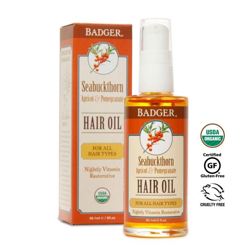 BADGER HAIR OIL SEABUCKTHORN - FOR ALL HAIR TYPES 2 OZ
