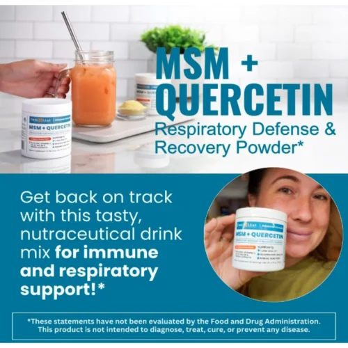 MSM + QUERCETIN | Respiratory Defense & Recovery Powder 4.76 oz - Image 2