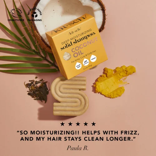 KITSCH Coconut Oil Deep-Moisturizing Shampoo Bar - Image 4