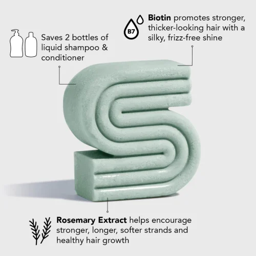 ROSEMARY & BIOTIN VOLUMIZING SHAMPOO BAR - Image 3