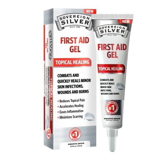 SOVEREIGN SILVER FIRST AID GEL - TOPICAL HEALING 2 OZ