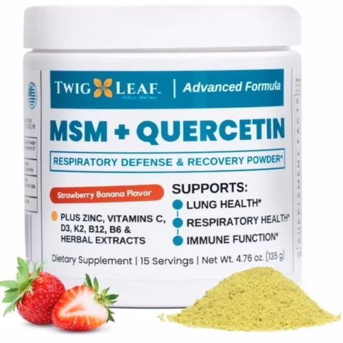 MSM + QUERCETIN | Respiratory Defense & Recovery Powder 4.76 oz