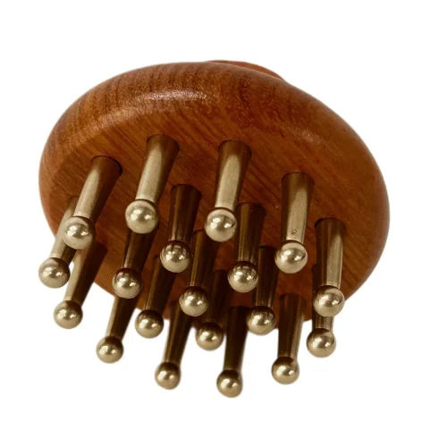 HYALUXE Copper Meridian Wooden Comb - Image 3