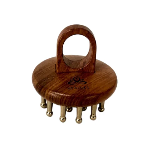 HYALUXE Copper Meridian Wooden Comb