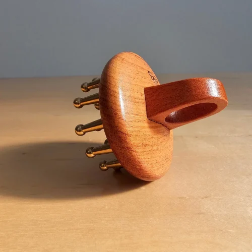 HYALUXE Copper Meridian Wooden Comb - Image 2