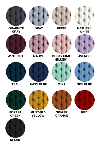 CHUNKY KNIT BLANKET MINT - Image 3