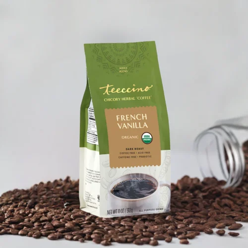 TEECCINO FRENCH VANILLA CHICORY HERBAL COFFEE 11 OZ BAG - Image 3