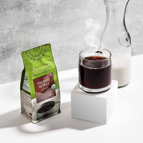 TEECCINO FRENCH ROAST CHICORY HERBAL COFFEE 11 OZ BAG - Image 2