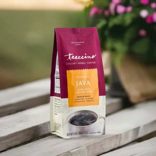 TEECCINO JAVA CHICORY HERBAL COFFEE 11 OZ BAG - Image 3