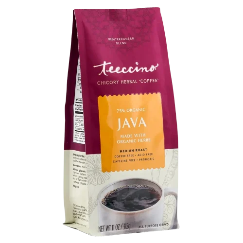 TEECCINO JAVA CHICORY HERBAL COFFEE 11 OZ BAG