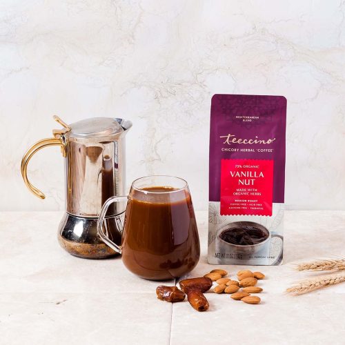 TEECCINO VANILLA NUT CHICORY HERBAL COFFEE 11 OZ BAG - Image 2