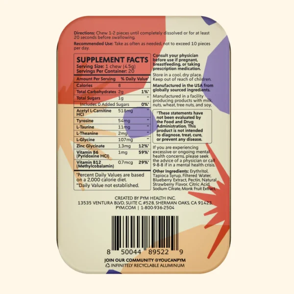 PYM ATTENTION CHEWS MIXED BERRY - 20 PIECES - Image 4