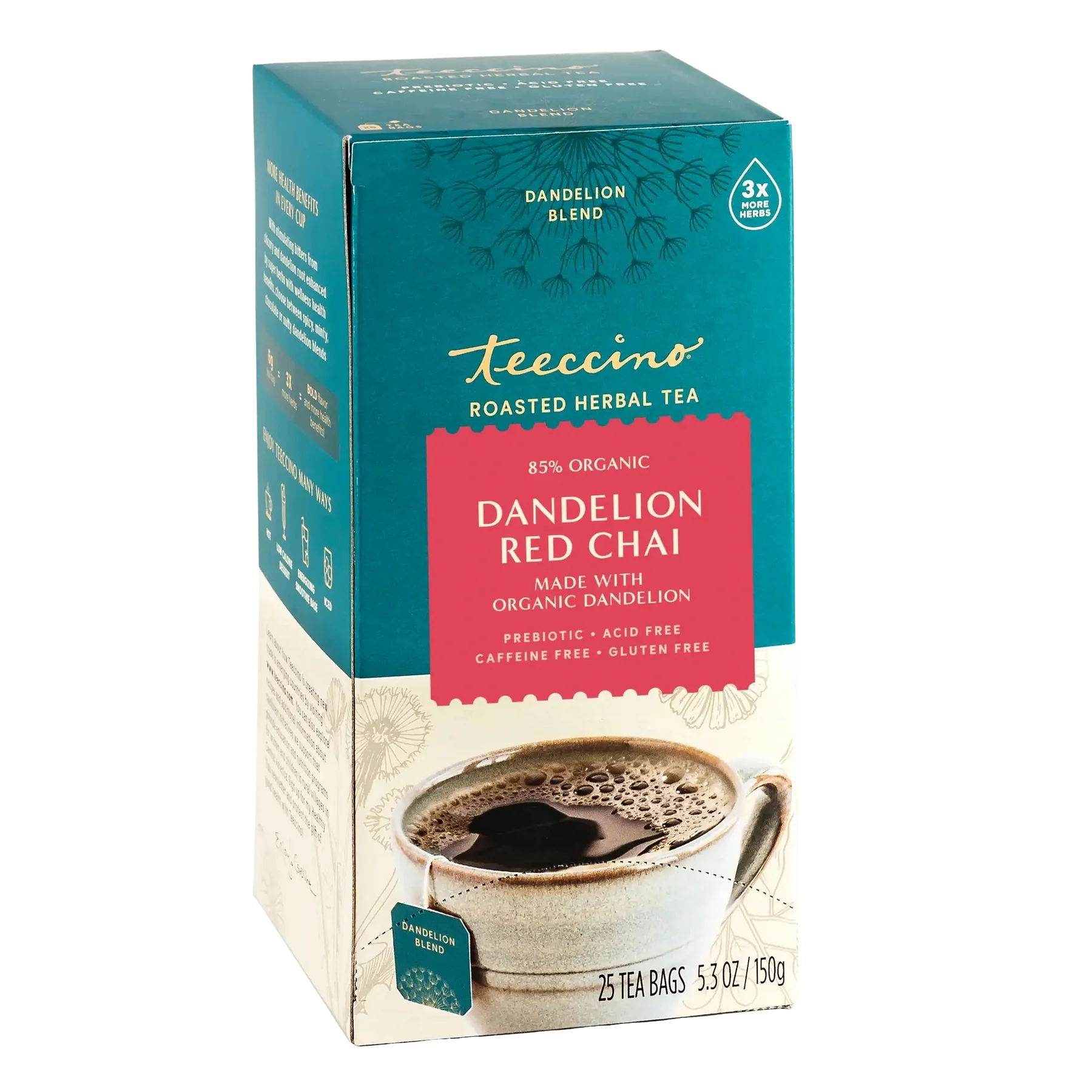 DANDELION RED CHAI TEA BAGS