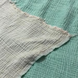 CRINKLED MUSLIN BLANKET MINT