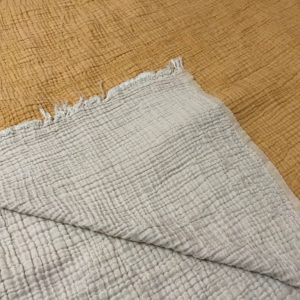 CRINKLED MUSLIN BLANKET MUSTARD
