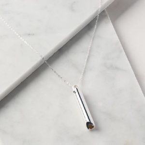 KOMUSO SHIFT PENDANT & CHAIN - STAINLESS STEEL