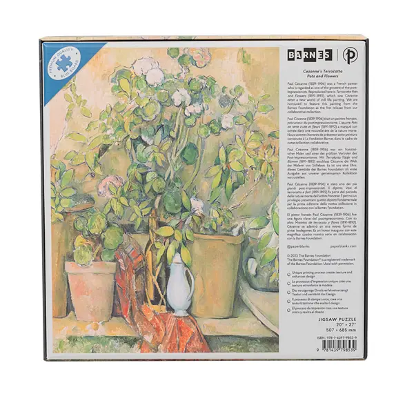 CEZANNE'S TERRACOTTA POTS & FLOWERS JIGSAW PUZZLE - Image 2